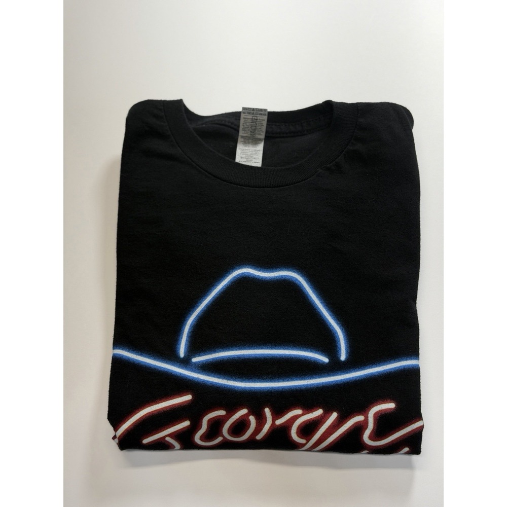 George Strait In Concert Tour Tee Black Unisex Small Country Music Shirt